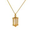 Collar de ábaco Sha Jin para mujer, colgante retro, joyería vietnamita antigua, artesanía de imitación de oro, regalo