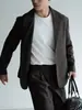 Terno Masculino 2026 Outono/Inverno Textura Twill Leve Lapela Afiada Jaqueta de Terno para o Dia a Dia Fácil de Cuidar