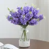 Jacinto Simulado Flores Falsas Casamento Elegante Lavanda Flores Simuladas Decoração Suave Exibição Doméstica Flores de Mesa Buquês de Casamento
