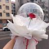 TikTok Internet Red 13 pulgadas 18 pulgadas Bola de Ola Transparente Ramo de Bolas de Rosas Globo Boda Boda Decoración de Cumpleaños