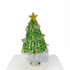Árbol de Navidad de Vidrio Soplado a Mano de 8.5 cm Zibo Manualidades de Vidrio Árbol de Navidad Giratorio Jingdezhen