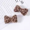 Acessórios Criativos de Laço com Estampa de Leopardo, Acessórios de Cabelo de Algodão Preenchidos com Coração com Estampa de Leopardo, Acessórios de Elástico de Cabelo, Acessórios, Sacolas de Presente, Acessórios para Bolsa
