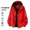 Tecyun 2026 nuevo modelo Chaqueta de montaña tres en uno para hombre Qingniao, a prueba de viento e impermeable, para exteriores, adecuada para primavera, otoño e invierno