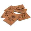 Etiqueta de Cintura de Couro para Jeans Personalizado Etiqueta de Marca de Couro Sintético PU Borda Costurada com Tinta Luvas Sapatos e Chapéus Etiqueta de Marca Etiqueta de Couro Etiqueta