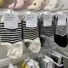 En Stock Calcetines de Verano No-Show Coreanos Dongdaemun Color Etna Bloque de Color Rayados Bajos de Algodón Silicona Antideslizantes Invisibles para Mujer