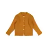 Roupas Infantis Nuomi Wanzi 2026 Outono Novas Blusas Infantis Estilo Coreano Versátil Suéter Cardigan de Tricô Canelado Atacado