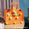 Bolsa de feltro de um ano de idade acompanhando a personalização da bolsa de presente lua cheia cem dias de banquete bolsa de presente dos desenhos animados