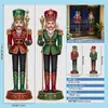Decoraciones navideñas, soldados cascanueces, pegatinas electrostáticas para puertas de vidrio, arreglos de ambiente para ventanas y centros comerciales