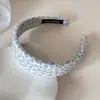 Diadema de Esponja Coreana con Patrón de Cuadros, Linda Diadema Ancha para Mujeres, Sencilla Diadema de Estilo Universitario para Lavarse la Cara, Pinza para el Cabello, Accesorio para el Cabello