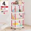 Estantería de Almacenamiento Carrito de Baño Cocina Baño Dormitorio Estantería de Almacenamiento Multicapa Móvil de Pie