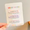 Presilhas de cabelo fofas para bebês, acessórios de cabelo coloridos para crianças, presilhas laterais para franjas de meninas pequenas, grampos de cabelo para a parte de trás da cabeça