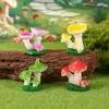 Paisajismo Forestal Micro-Paisaje Adornos de Hongos Artificiales Manualidades de Resina DIY Decoraciones de Jardinería para Suculentas y Bonsáis