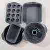 Molde para Pastel de Chifón Molde de Silicona Grado Alimenticio Resistente a Altas Temperaturas Molde para Pan Tostado Juego de Moldes para Hornear