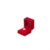 Caja de Boda Roja Calada con Tres Cajas Doradas, Caja de Empaque con Herrajes Dorados, Caja de Regalo, Caja para Anillo, Joyería, Set de Caja para Colgante