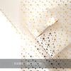 Papel de embrulho para presente, estilo europeu e americano, com padrão de estrela de veado, padrão de bronzeamento em ouro branco, 61