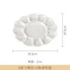 Paleta de cerámica pintura china grande acuarela rectangular plato de pintura herramientas plato de porcelana blanca arte de pintura china