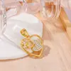 Colgante Dinámico de Doble Corazón Transfronterizo con un Toque de Lujo, Modernos y Tendencia Accesorios para Joyería DIY con Forma de Corazón, Venta Directa de Fábrica