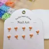 Nuevas Joyas para Uñas de Resina Color Caramelo Corazón Joyería para Uñas DIY Pendientes Funda de Teléfono Móvil Accesorios para Uñas Portátiles