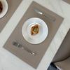 Ventas Directas de Fábrica Mantel Nórdico para Mesa de Comedor Mantel Aislante de Lujo Ligero Anti-Escaldaduras Mantel para Comida Occidental Impermeable y a Prueba de Aceite Mantel de Comedor Moderno Simple de Cuero