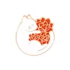 Nuevo Producto Más Vendido Transfronterizo: Broche de Gato Lindo, Insignia Decorativa de Animal de Dibujos Animados para Mochila y Ropa, Accesorio de Aleación