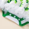 Transfronteiriço St. Patrick's New Baby Harbour Headband terno manga curta infantil princesa Harbour vestido bebê atacado