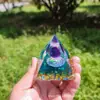 Bola de Cristal 73 Estilos Pirámide Bola de Cristal Transfronteriza Pirámide de Piedra Triturada Artesanías para el Hogar Adornos de Resina