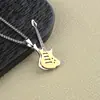 Collar para Hombre Hip Hop Música Rock Guitarra Colgante de Acero Inoxidable Cadena de Suéter de Personalidad Moda Trendy para Hombre Accesorios de Pareja