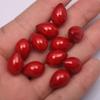 Vidrio Austriaco Imitación Perlas de Imitación, Gotas de Agua Rojas Grandes Perlas de Concha de Mar del Sur Imitación con Medio Agujero, Cuentas Sueltas Accesorios para Manualidades Venta al Por Mayor