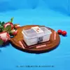 Caja de embalaje para sándwich individual/doble rollo de pollo para sándwich alimentos horneados de grado alimenticio caja de embalaje desechable al por mayor