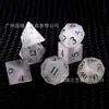 Ventas Directas de Fábrica Dados de Dungeons and Dragons Set de 7 Piezas Gris Electroplateado Esmerilado Dados Multilado Rpg Dnd