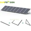 Soporte Fotovoltaico Instalación en Suelo Plano Aleación de Aluminio Accesorios de Instalación de Soporte Solar
