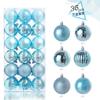 Natal Novo 36 Bola de Plástico Banhado Bola de Natal Enfeites Pendurados Árvore de Natal Enfeites Pendurados Shopping Mall Decoração de Janela Enfeites