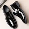 Zapatos de Charol para Hombre de Talla Grande Transfronterizos, Vestimenta Formal de Negocios a la Moda, Zapatos para Hombre Slip-On de Punta Británica Estilo Coreano, Zapatos Individuales