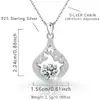 Colgante de Plata de Ley S925 con Diamantes Completos Estilo Ins Transfronterizo Europeo y Americano Collar de Gota de Agua con Doce Piedras de Nacimiento para Mujer Amazon