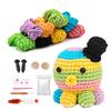 Paquete de material de crochet hecho a mano nuevo transfronterizo tejido DIY lana producción decoración traje combinado modelo animal lote mixto