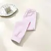 Conjunto de Roupa Íntima Longa de Algodão Colorido para Crianças Outono Algodão Puro Sem Costura Classe A Meninos e Meninas Roupas Quentes para Casa Camada Base para Bebê Pijama