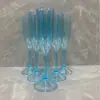 Taça de Vinho Copo Plástico Taça de Champanhe Acrílica Copo de PS Plástico 180ml Taça para Vinho Tinto Taça para Vinho Cocktail