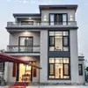 Puertas y Ventanas de Aluminio de Puente Roto de Gama Alta para Comunidades de Villas, Sellado de Balcones, Aislamiento Acústico, Ventanas Batientes, Ventanas Correderas, Sellado de Ventanas para Dormitorios y Salas de Estar