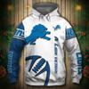 Sudadera con Capucha para Hombre 2025 Nueva Europea y Americana Transfronteriza Equipo de Fútbol NFL Impresión Digital 3D Sudadera con Capucha