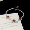¡Colección Estrella Azul Océano! Pulsera de lazo ovalado de circonita, clara y etérea, sensación de lujo ligero y alta gama, joyería al por mayor