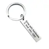 Pequeño Llavero de Recordatorio Conduce con Cuidado Guapo. Conduce con seguridad Joyería Colgante de Acero Inoxidable Regalo