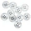 Fábrica de Botões Jidah Fornecimento Direto Botões de Resina Perolados Tingíveis Borda Fina Botões para Camisa Branca Acessórios de Vestuário Atacado