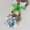 Flor Artificial de Rosa de Aproximadamente 6.5 cm Hecha de Tela Afelpada, Flor Decorativa, Ramillete, Arco de Flores, Decoración Floral, Decoración de Boda