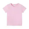 Camiseta Unissex de Manga Curta em Algodão Puro Cor Sólida Lisa Cruzada de Comércio Exterior Tamanho Grande Solta Feminina Camiseta de Verão
