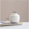 Jarrón de cerámica nórdico blanco puro con inserto de flores para sala de estar, escritorio, manualidades sencillas, florero decorativo blanco, jarrón seco