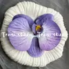 Cabeça de Flor de Orquídea Phalaenopsis Artificial, Textura de Película Impressa em 3D, Buquê Exquisito para Decoração de Casamento e Lembrança