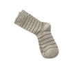 Calcetines de Tela Min con Etiqueta de Moda para Mujer, Calcetines de Media Pantorrilla para Otoño e Invierno, Rayas Finas, Empalme de Color Contrastante, Calcetines de Felpa, Calcetines de Rayas Retro