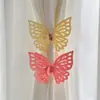 Hebilla de Cortina Nudo de Mariposa Hueco Exquisita Sensación de Alta Gama Habitación Dormitorio Corazón de Niña Decoración Sanadora Clip para Cortina del Hogar