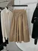 DestacadoYuran 26 Nueva Colección de Principios de Otoño: Corte Diagonal, Aireado, Cintura Alta, Elegante, Falda de Paraguas con Dobladillo Grande y Esponjoso