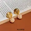 Pendientes de Perla Barroca Estilo Medieval, Pendientes de Lujo Ligero y Gama Alta, Pinzas para Orejas y Pendientes de Borla de Nicho Inspirados en el Diseño